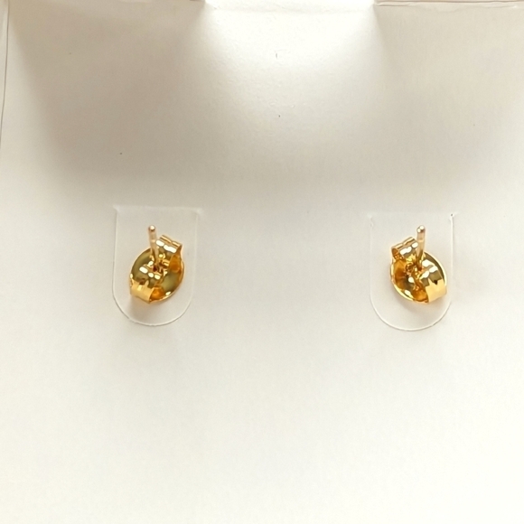 Harper Grace Mother of Pearl 18KT Gold Sterling Silver Butterfly Earring Set NWT - Picture 6 of 6